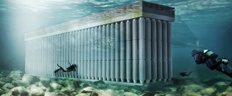 Dutch Architect Designs Giant Floating Sea Wall that Harvests Wave Power