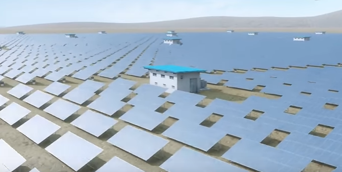 The World’s Largest Solar Farm as seen from Space