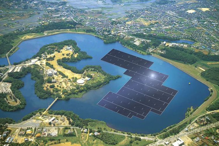 Japan is building the world’s largest floating Solar Farm.