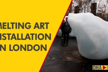 Melting Ice Installation in London highlights risks of Climate Change