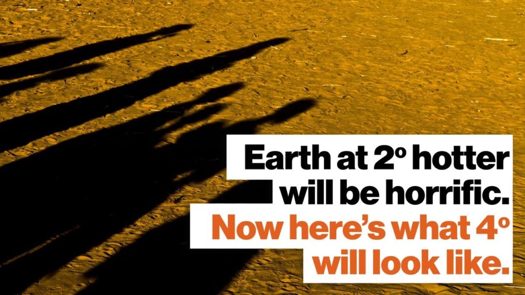 Earth at 2° hotter will be horrific. Now here’s what 4° will look like