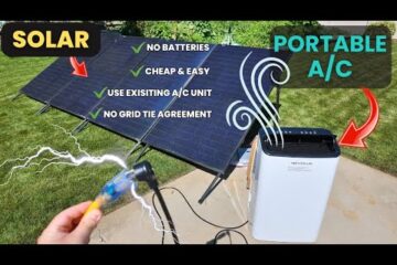 FREE Solar Power for Window & Portable A/C! (Simple Add-On Hack)