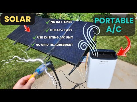 FREE Solar Power for Window & Portable A/C! (Simple Add-On Hack) FREE Solar Power for Window & Portable A/C! (Simple Add-On Hack)