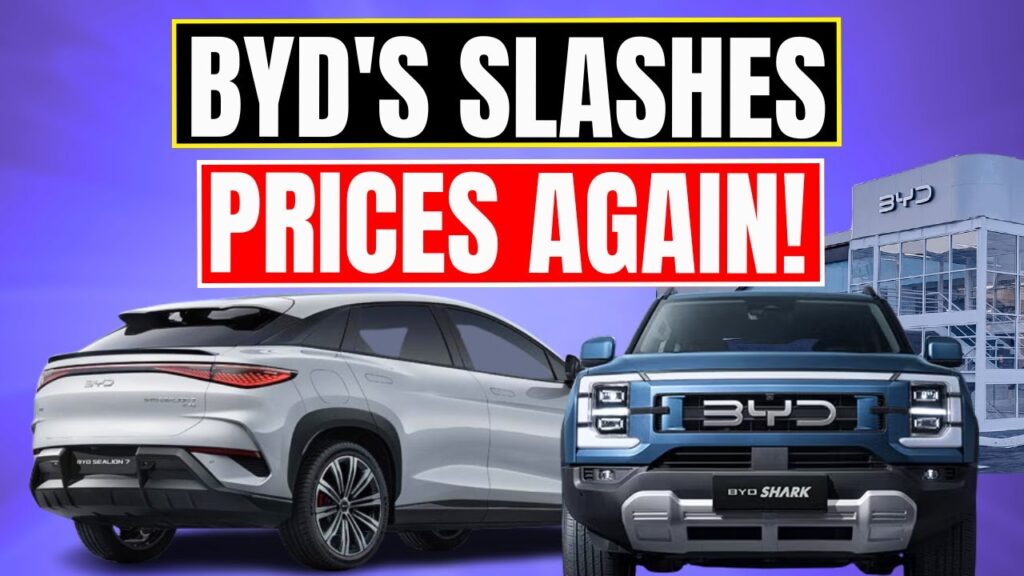 BYD Slashes Prices of Sea Lion 7 and Shark Pick up Truck