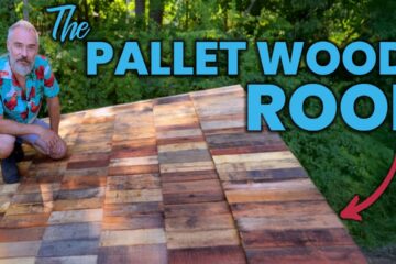 How I Built a DIY Wood Shingle Roof from Recycled Pallets!