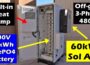 60,000W 480V 3 Phase Sol Ark + 60kWh Deye LiFePO4 600VDC Battery Testing!